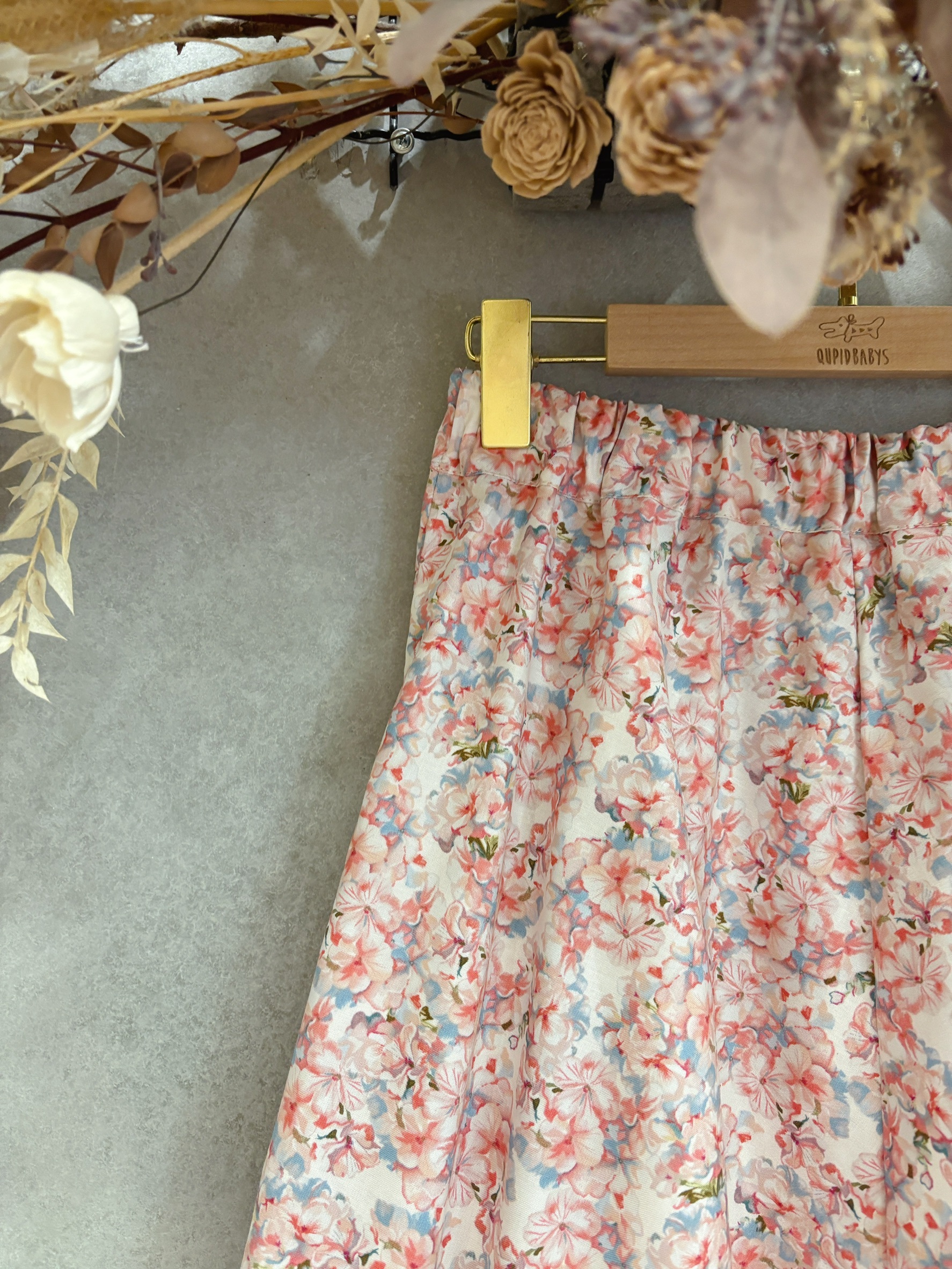 粉碎花 媽咪法式大圓裙