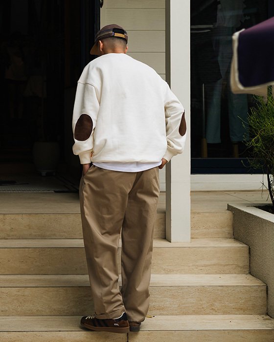 CREW NECK SWEATER - OFF WHITE (熱門追加)