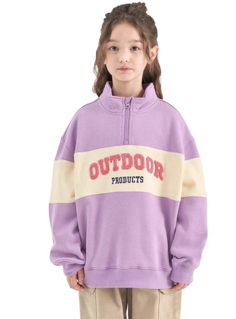 🇰🇷 OUTDOOR 童裝半拉鍊薄抓毛衛衣（K11 CO713）