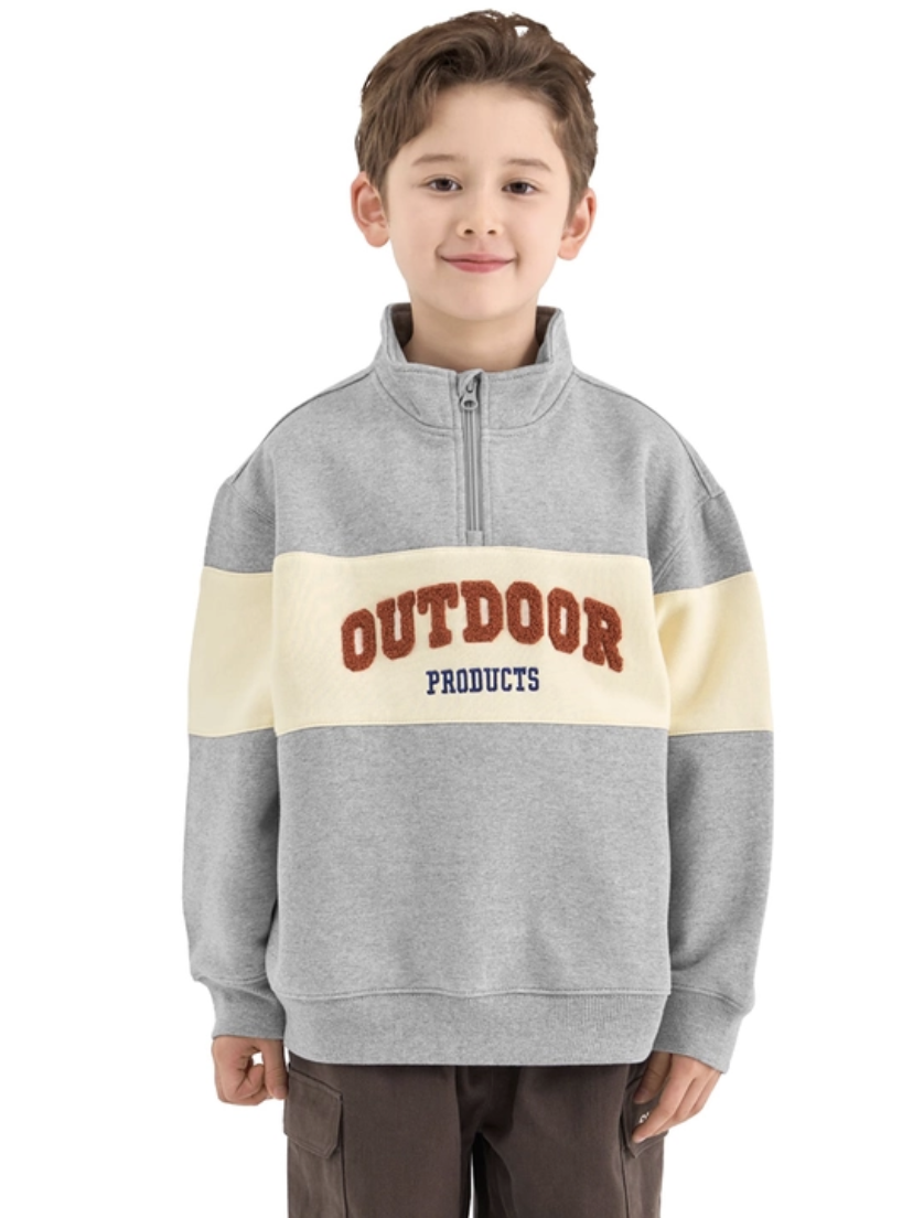 🇰🇷 OUTDOOR 童裝半拉鍊薄抓毛衛衣（K11 CO713）