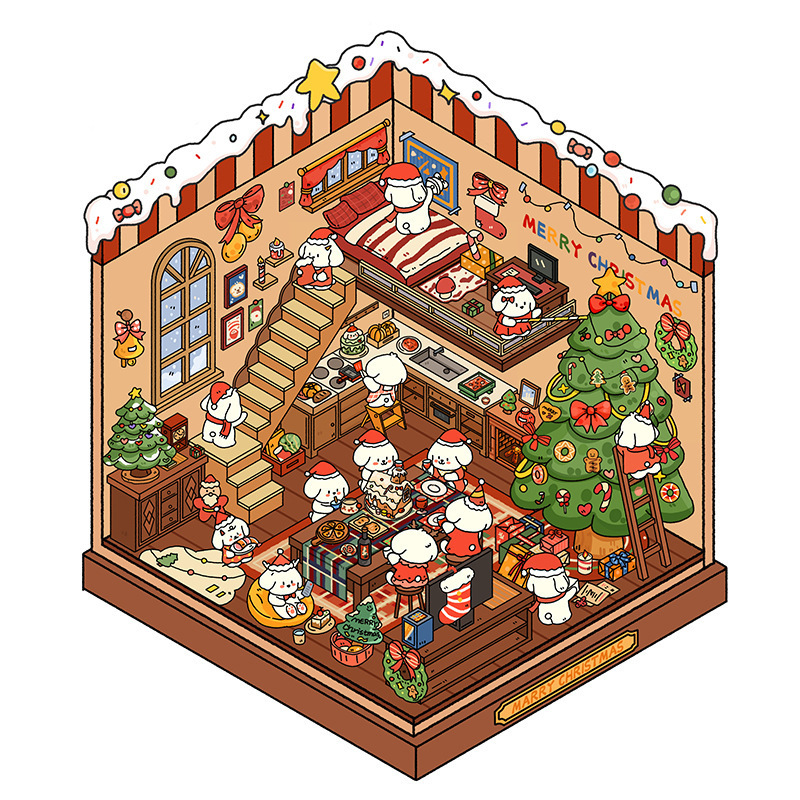 Bobo Cozy Cottage Stress-Relief Miniature Sticker Set