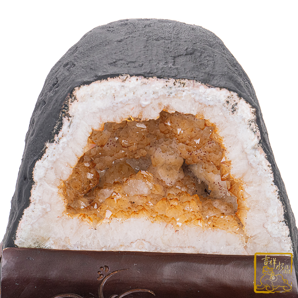 巴西黃水晶洞 12.9kg 聚財氣