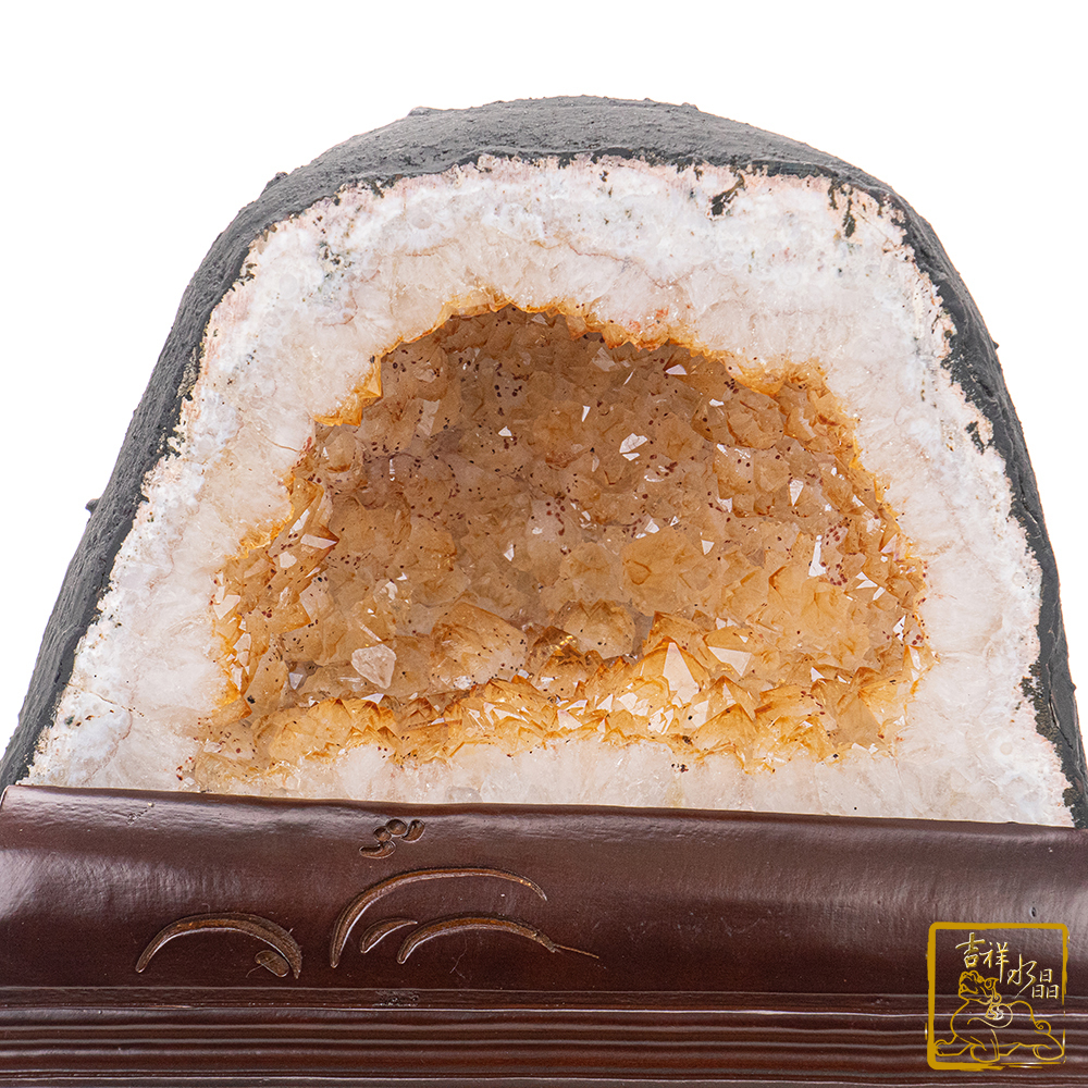 巴西黃水晶洞 9.15kg 聚財氣