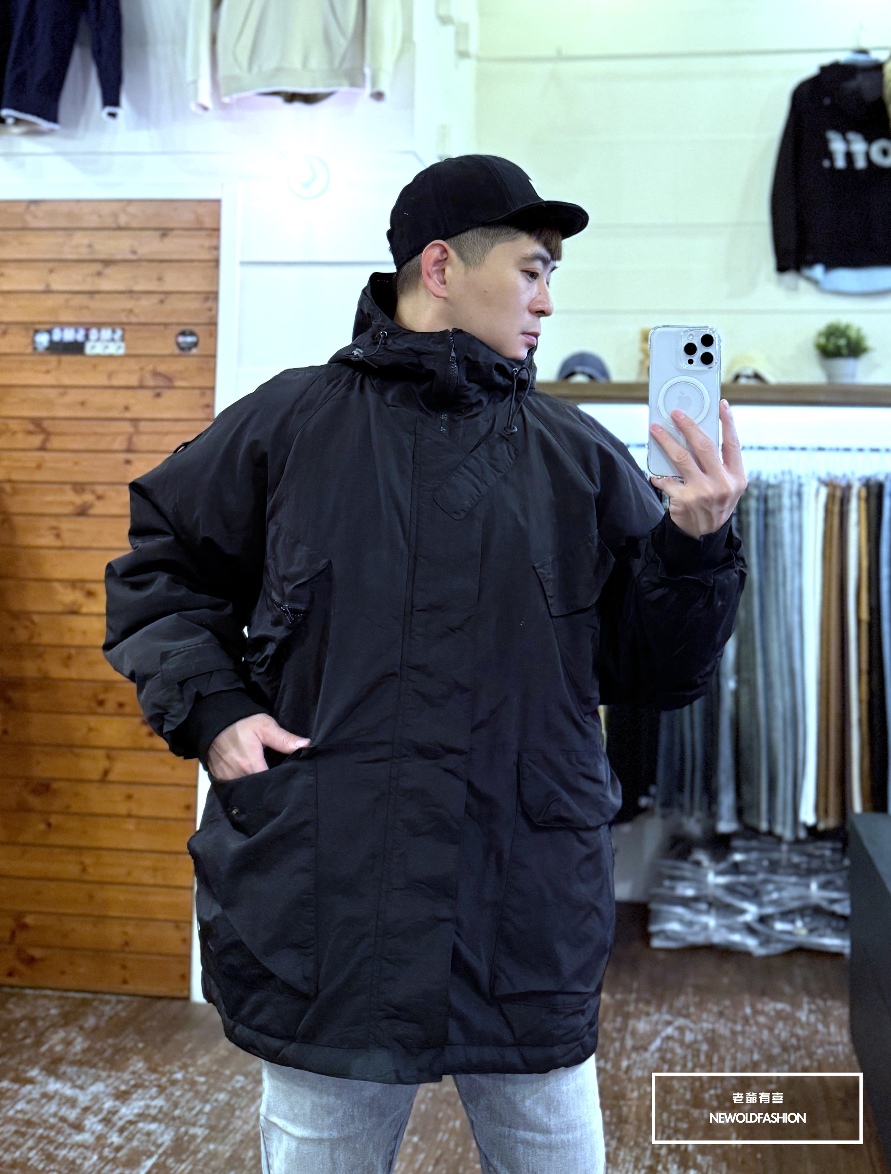 『新品上市』重磅戰術多口袋鋪棉外套(NOF2510117)-黑