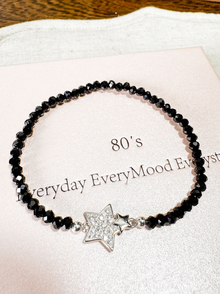 【SALE SALE SALE🔥】 韓國手工製 水晶 925純銀星星 手鏈【不設退換】