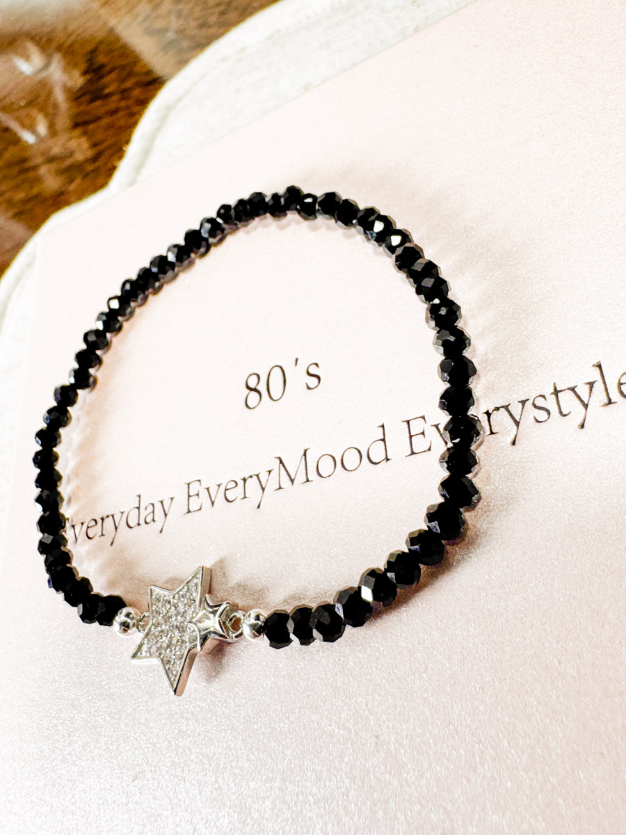 【SALE SALE SALE🔥】 韓國手工製 水晶 925純銀星星 手鏈【不設退換】