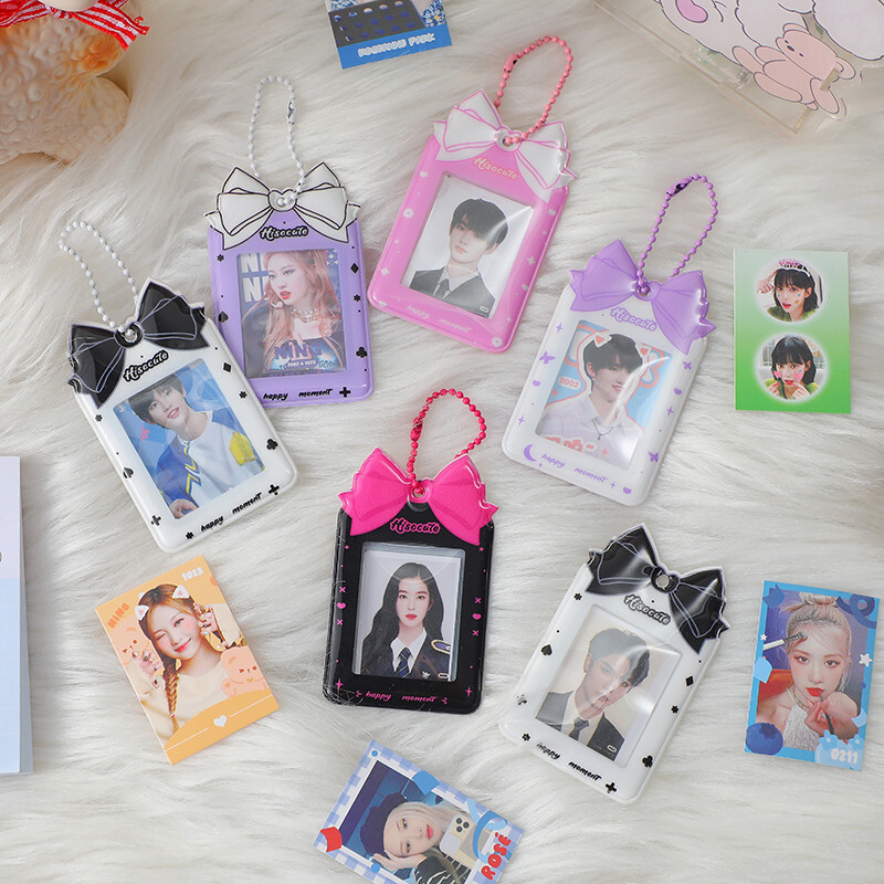 Cute Bow Card Holder Keychain