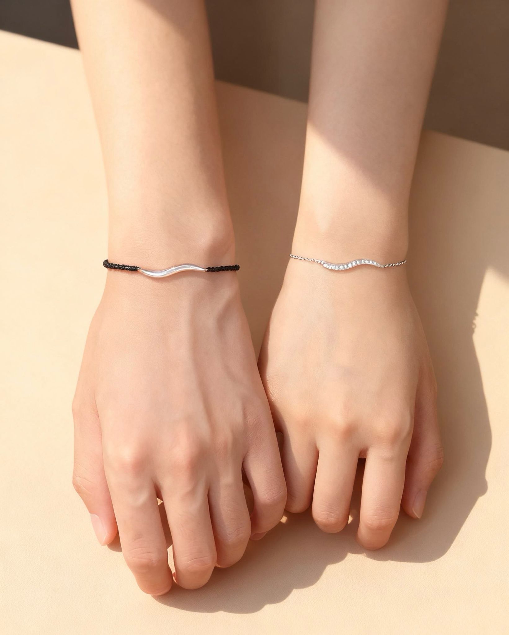 「如一」情侶手鏈 | S925純銀或鍍銀 | 免費刻字