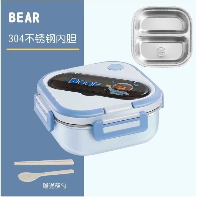 日常304不锈钢卡通儿童饭盒（1000ml）