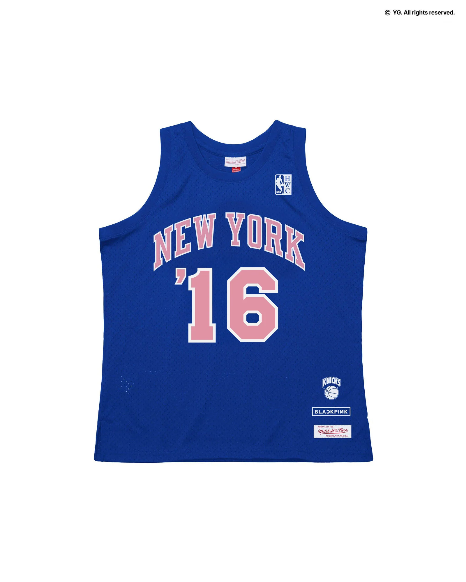 【逢甲 FUZZY】M&N X BLACKPINK KNICKS JERSEY - BLUE 尼克藍色球衣