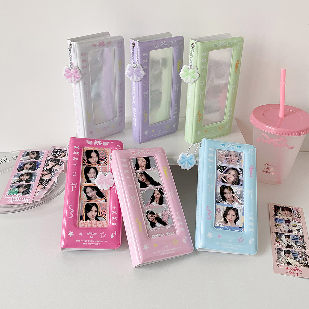 INS Minimalist Candy-Colored 4-Grid Photo Album