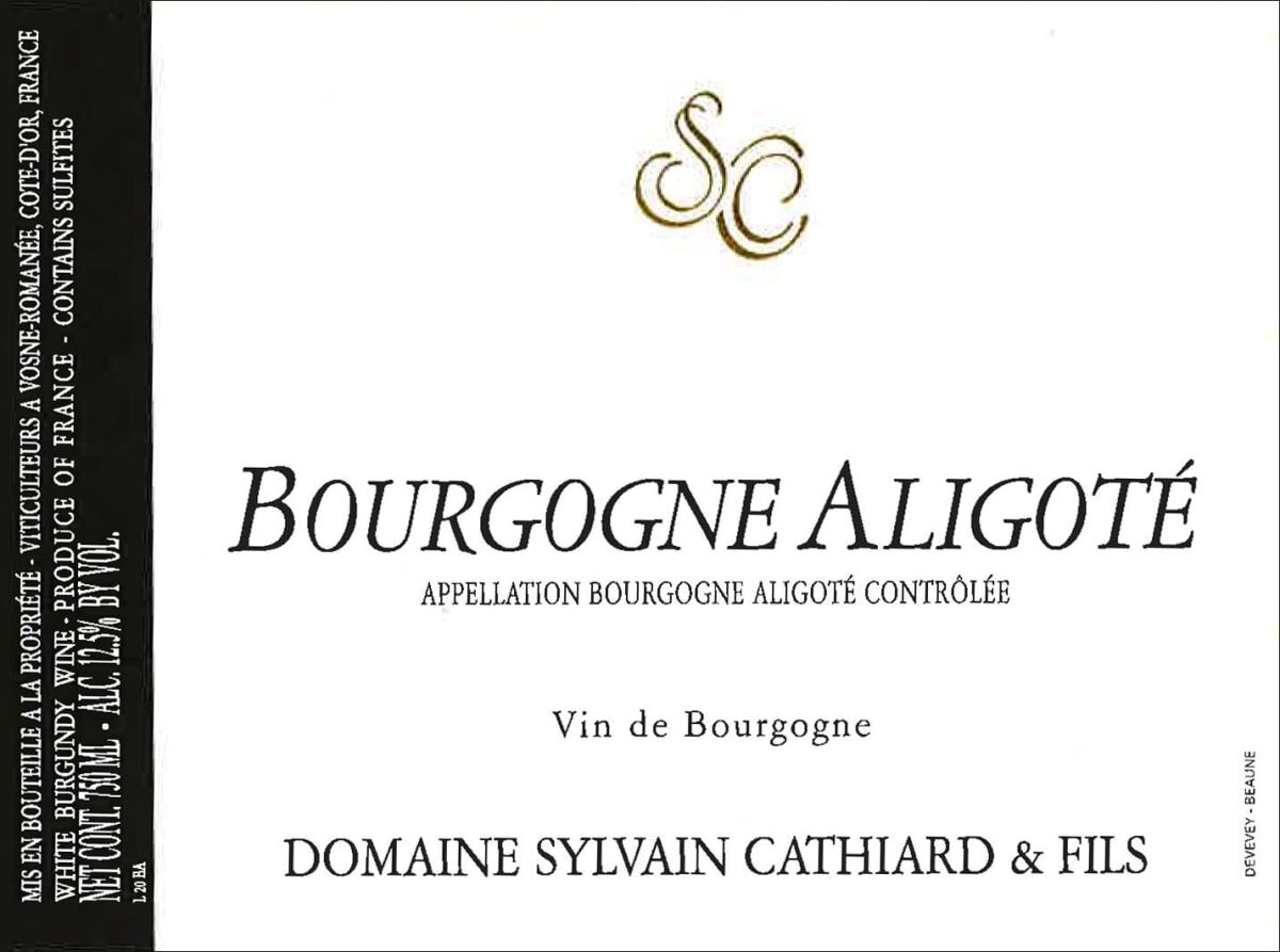 Sylvain Cathiard Bourgogne Aligote 2022