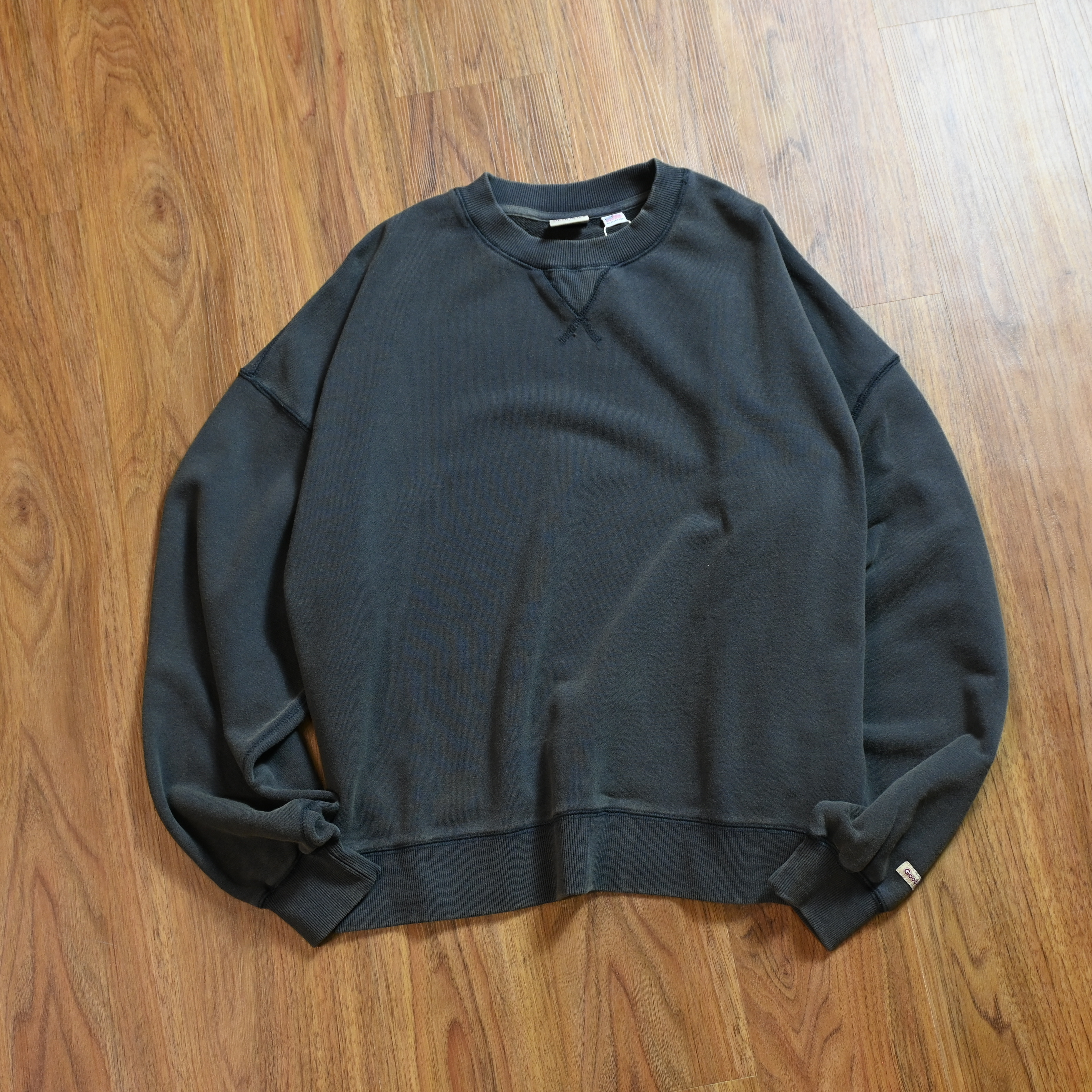 Goodwear JP USA Cotton Chemical Cropped Big Sweater