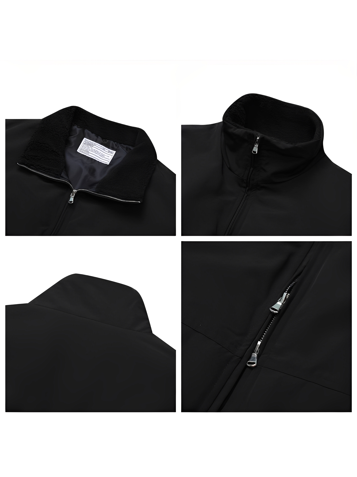 THankus 暖絨派克外套細節｜內裡絨毛與拉鍊設計特寫