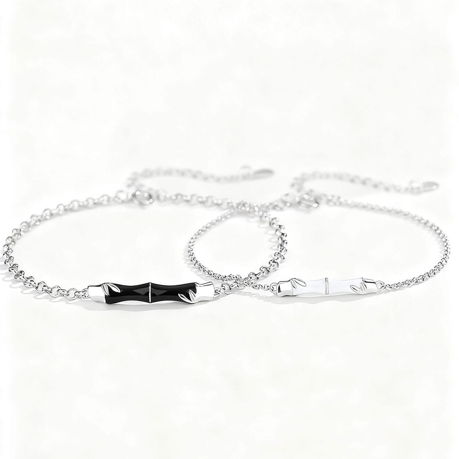 「青節偕行」情侶手鏈 | S925純銀或鍍銀 | 免費刻字