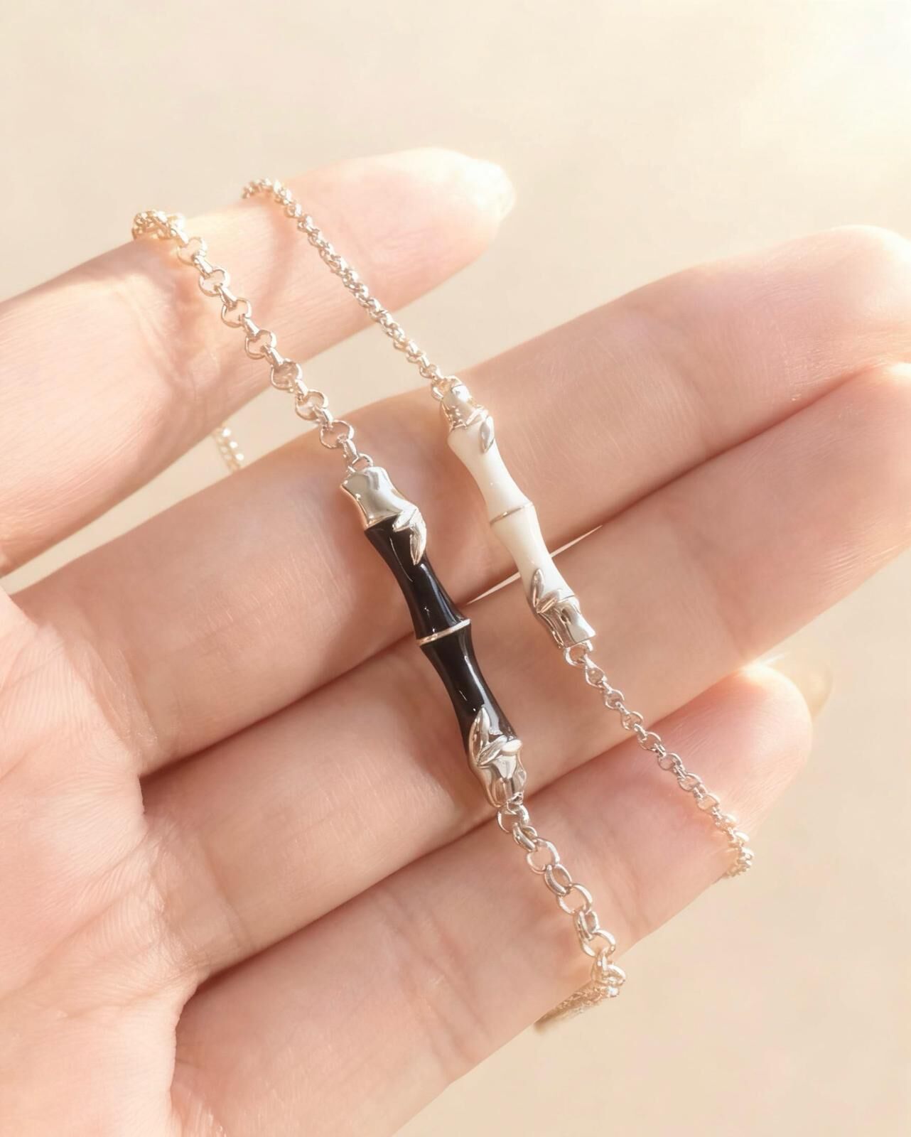 「青節偕行」情侶手鏈 | S925純銀或鍍銀 | 免費刻字