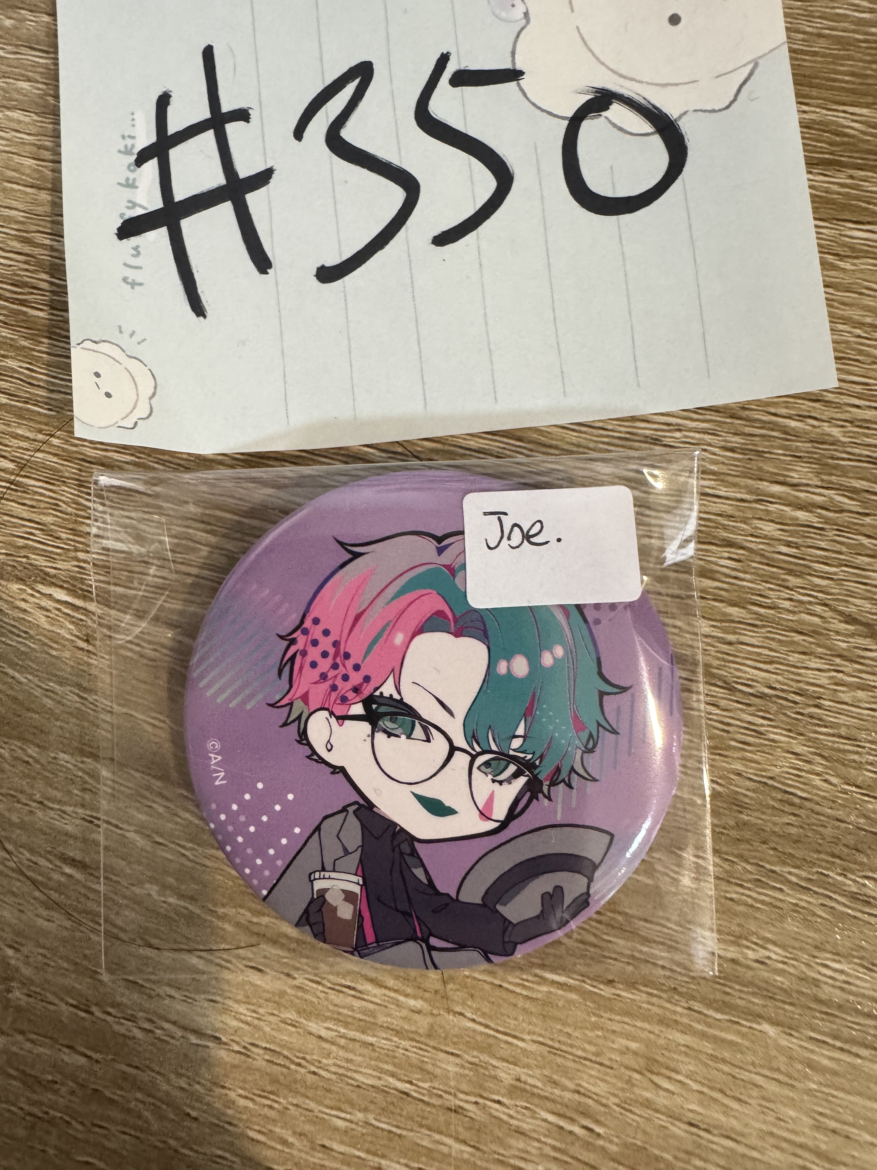 彩虹社  JOE 襟章#350