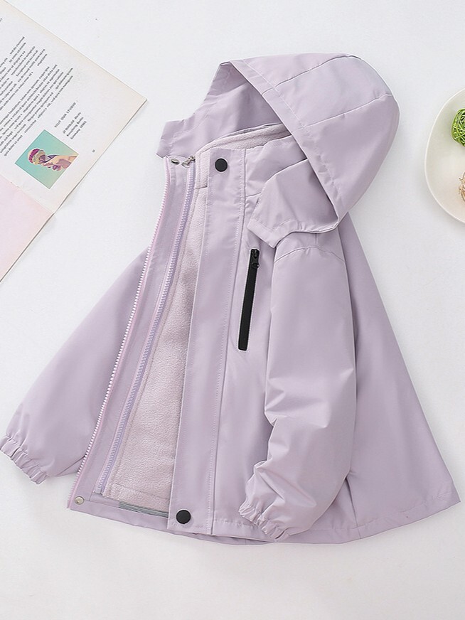 霧霧紫 兩件式衝鋒外套