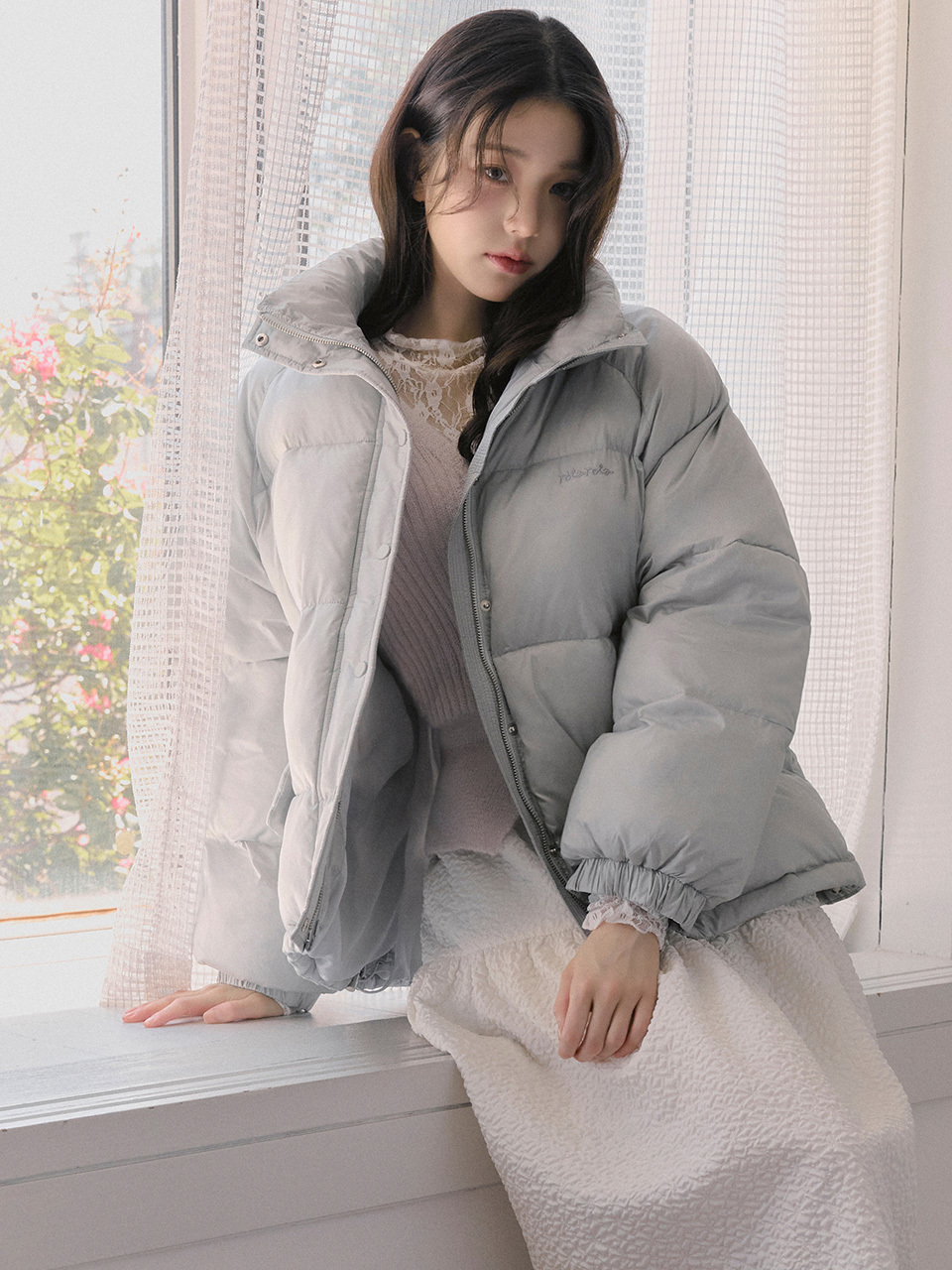 ROLAROLA RAGLAN WELLON PADDING GRAY