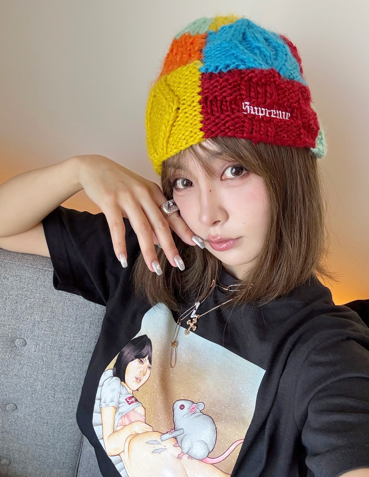 SUPREME SS25 BLOCK KNIT BEANIE 兩色