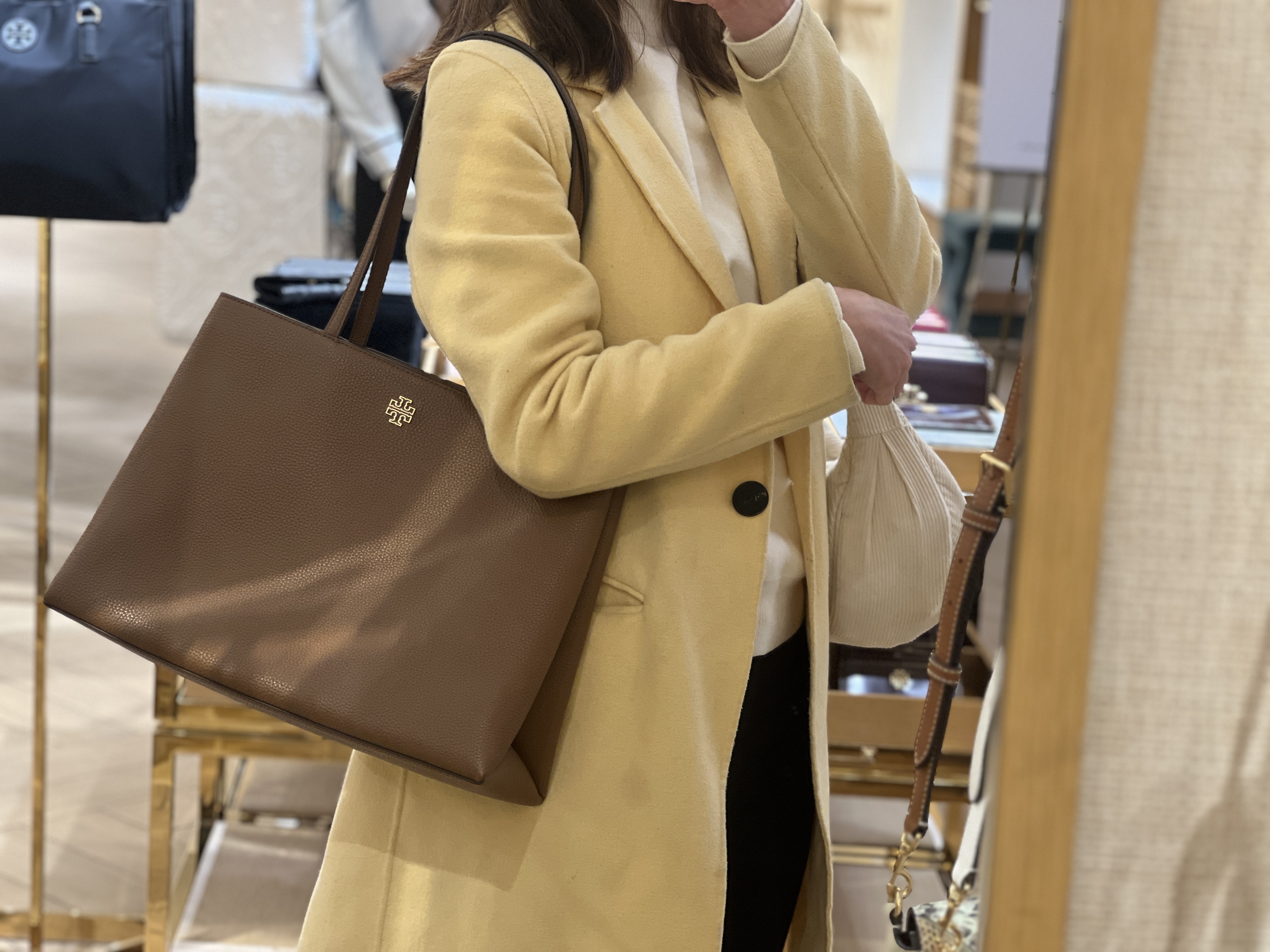 Tory Burch Britten Haircalf Mini tote bag 2 colors