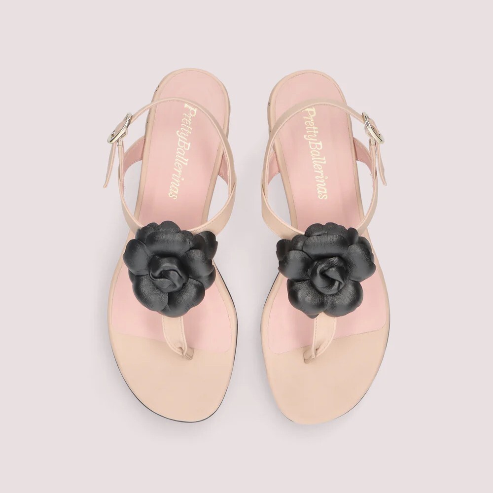 1PB0109-095 [PRETTY BALLERINAS] Coton Coco Sandals #52269_B (BR)