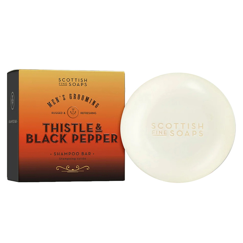英國 Scottish Fine Soaps - 經典洗髮皂 / 洗髮餅（控油健髮 / Thistle & Black Pepper）