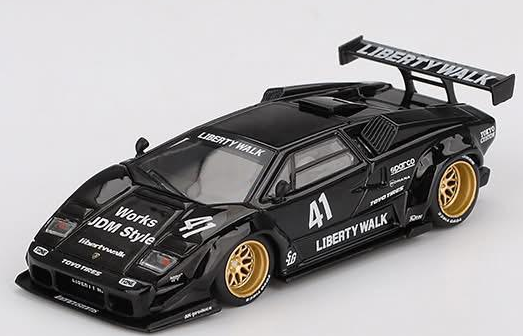 MINI GT Lamborghini Countach LB-WORKS Black LHD
