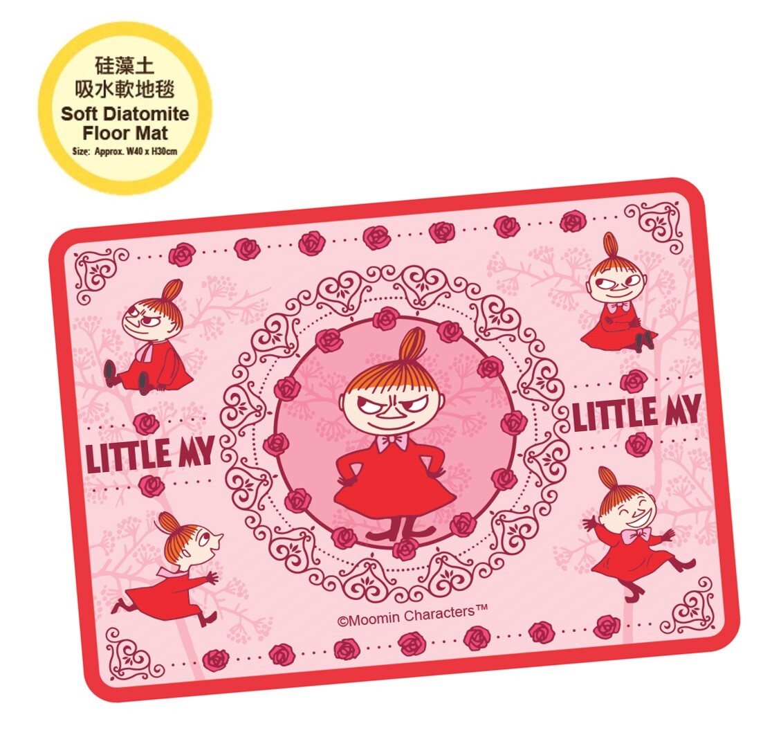 姆明一族  | 浴室吸水珪藻土地墊|小美(軟墊)