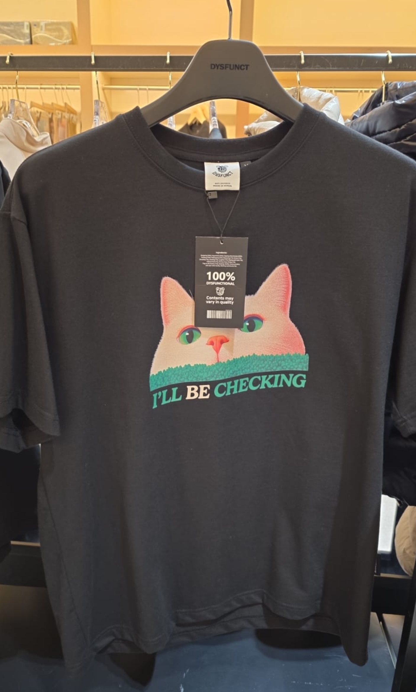 KE1403  字母貓貓tee