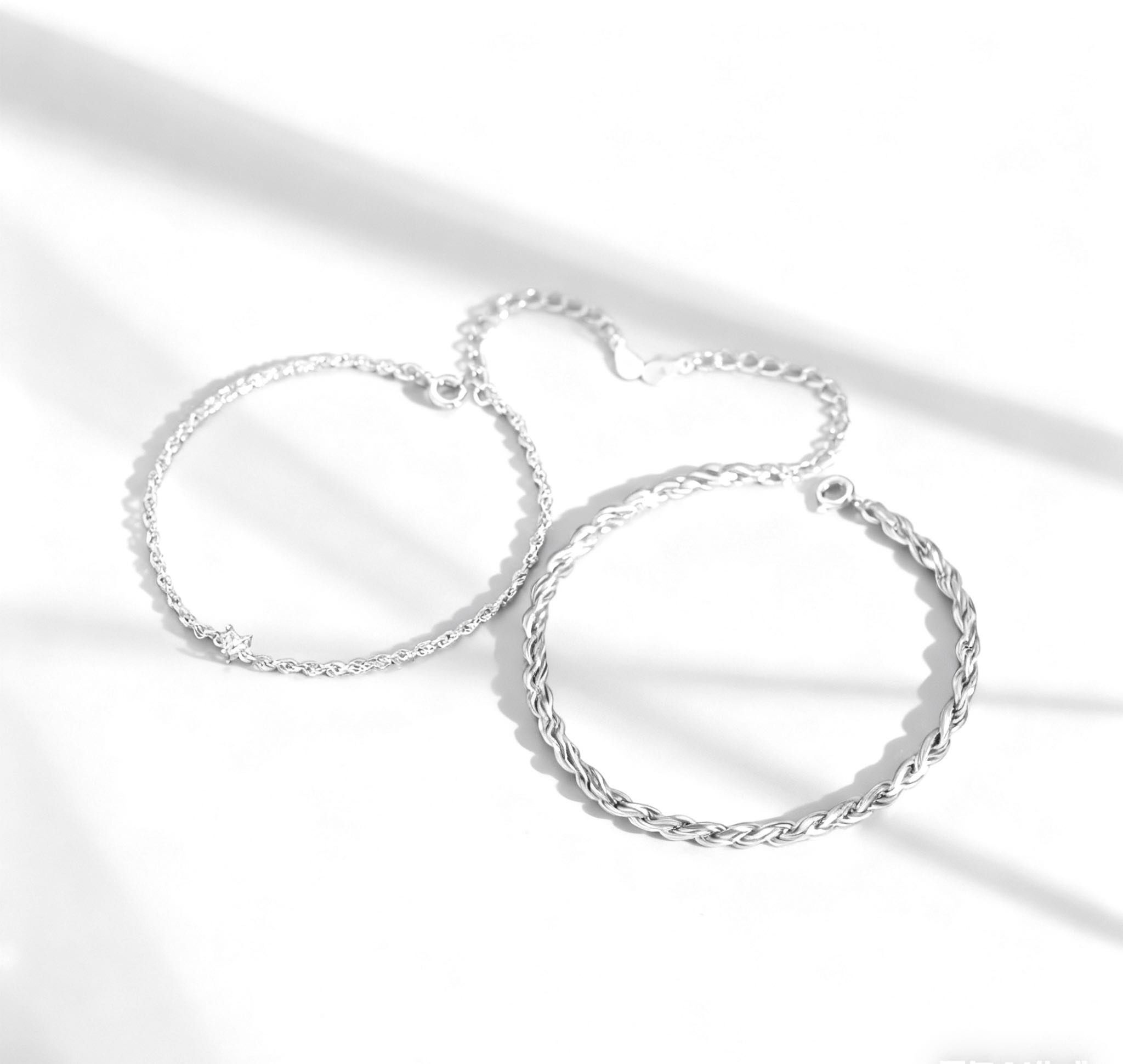 「愛意濃濃❤️‍🔥」情侶手鏈 | 鍍銀 | 免費刻字