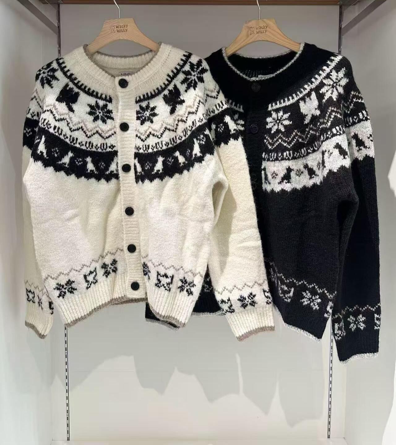 Wacky Willy 復古花紋針織開衫外套（K11 BR731）