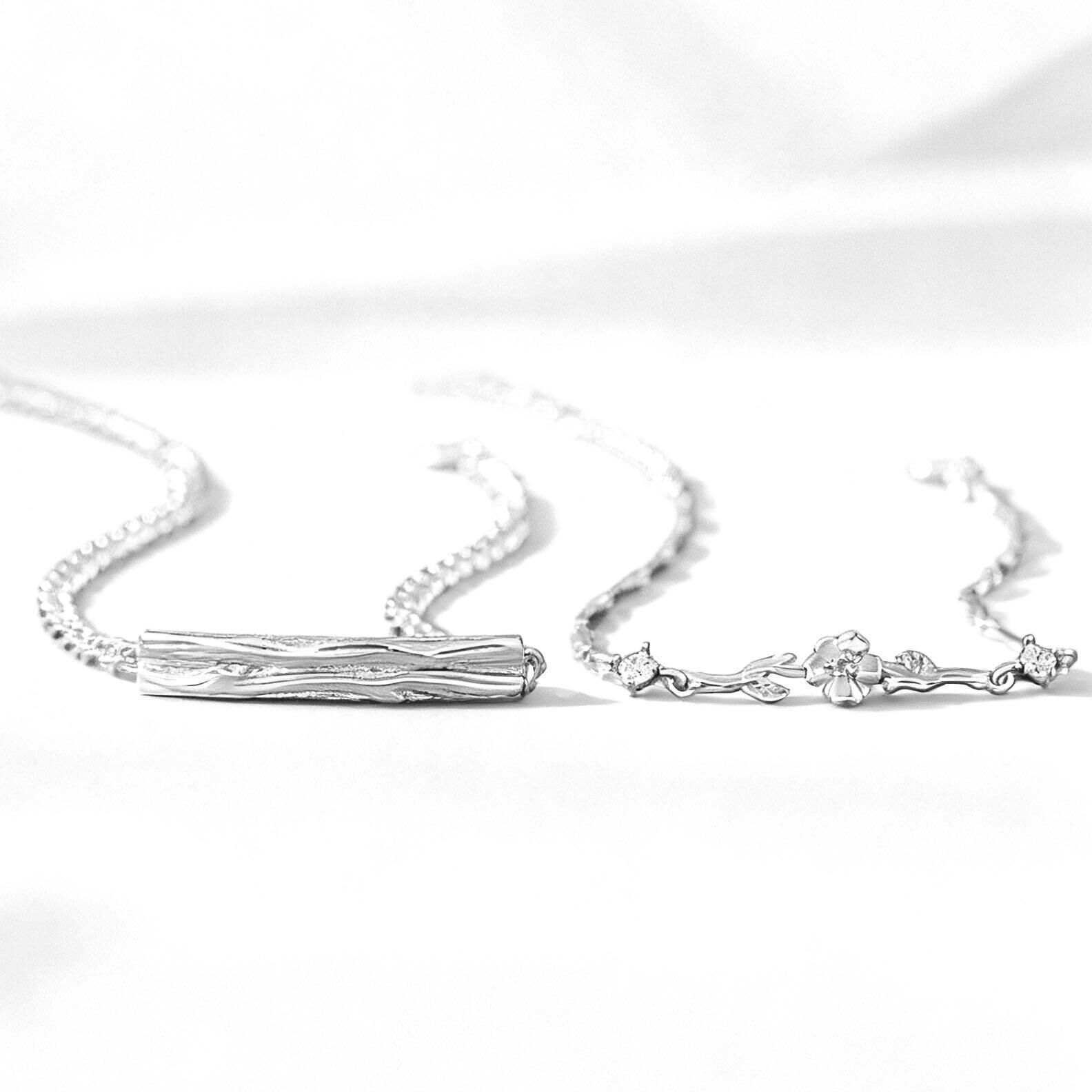 「無悔深情」情侶手鏈 | S925純銀或鍍銀 | 免費刻字