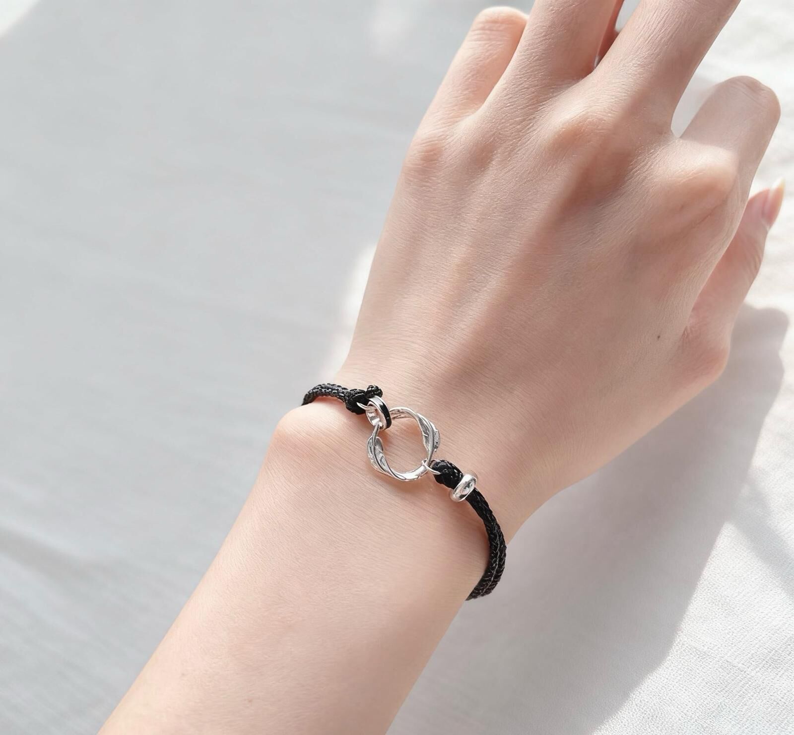 「愛無止境」情侶手鏈 | 鍍銀 | 免費刻字