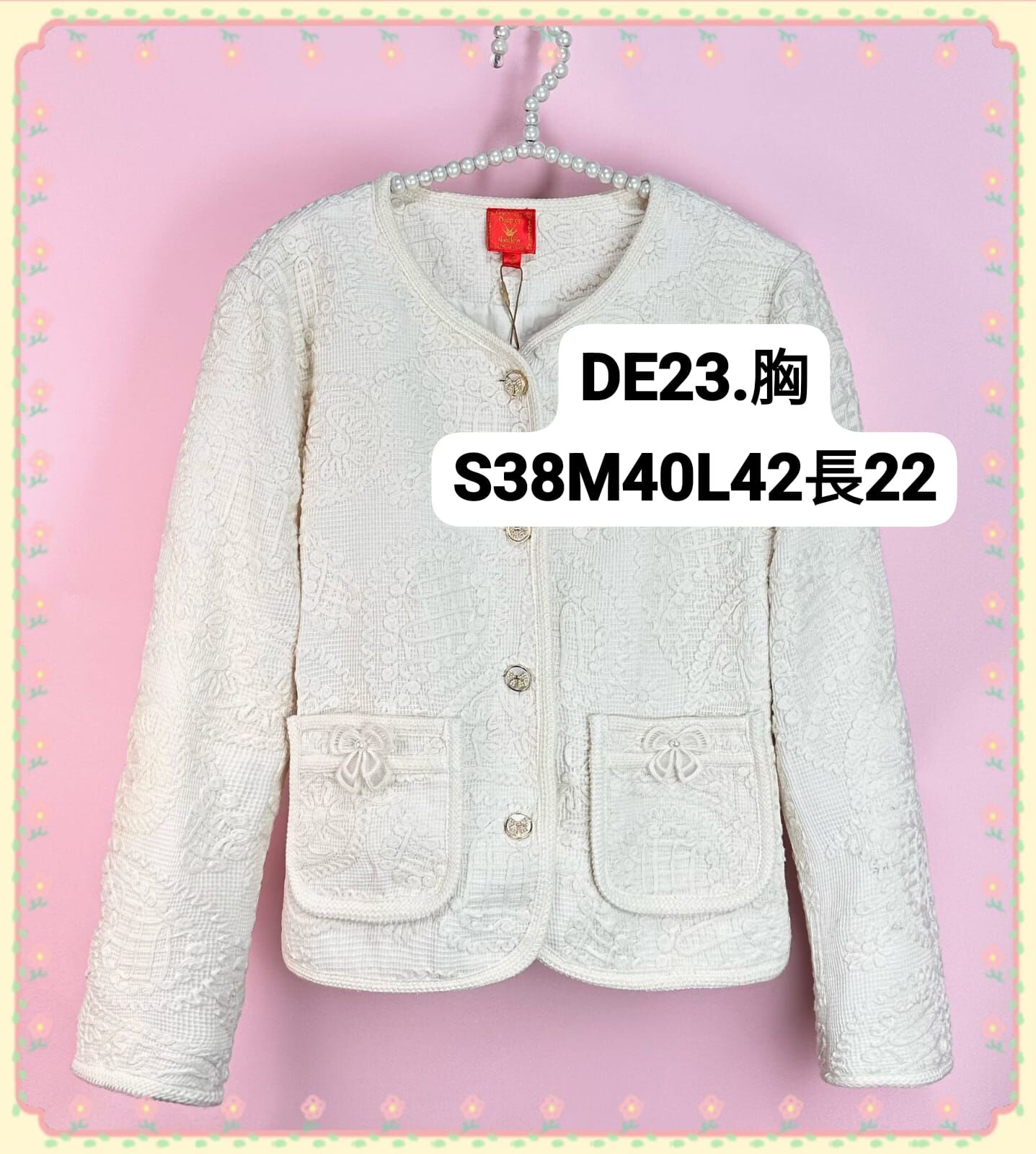 DE23 胸S38 M40 L42 長22 $379