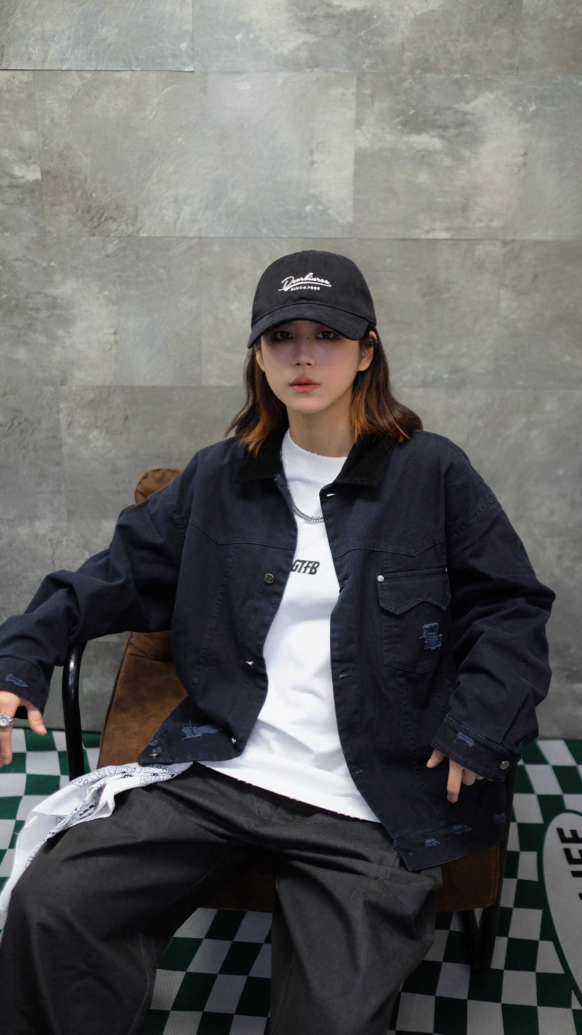 JK009 爛爛藍色工裝外套