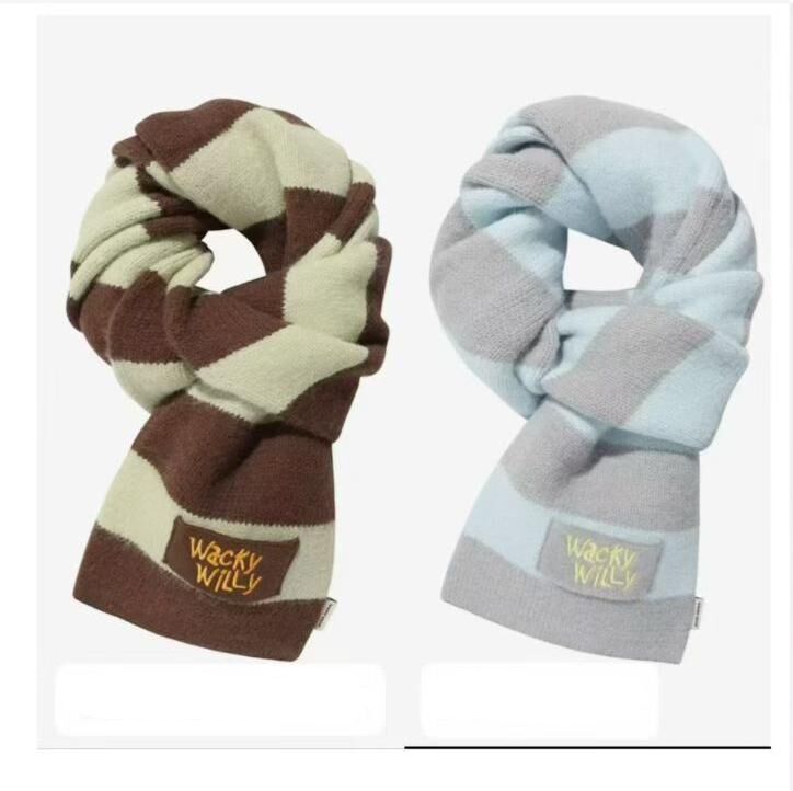 Wacky Willy 雙色保暖針織圍巾（K11 BR739）