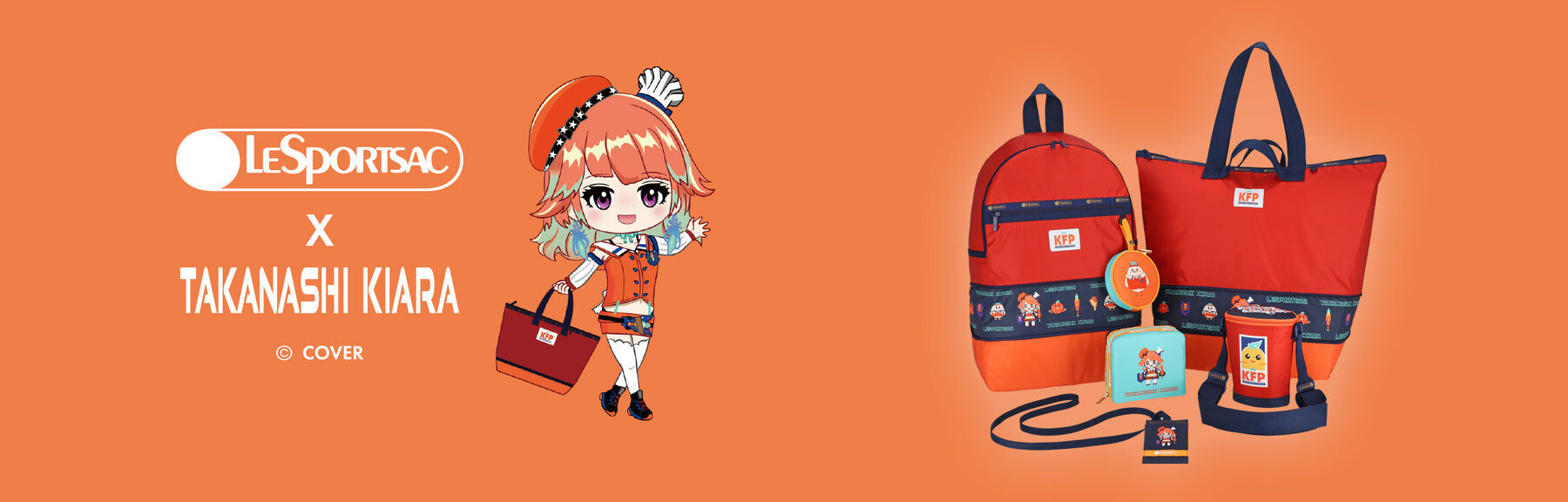 「官品代購」LeSportsac x hololive English  周邊 (Takanashi Kiara🐔)