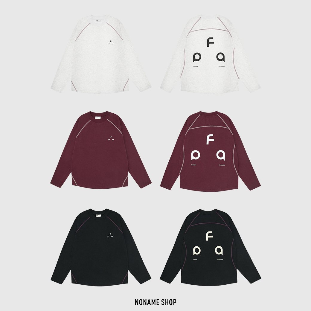 FPA 印花 素乾 抗菌 運動 撞色 寬鬆 圓領 長袖 三色 (男/女同款)