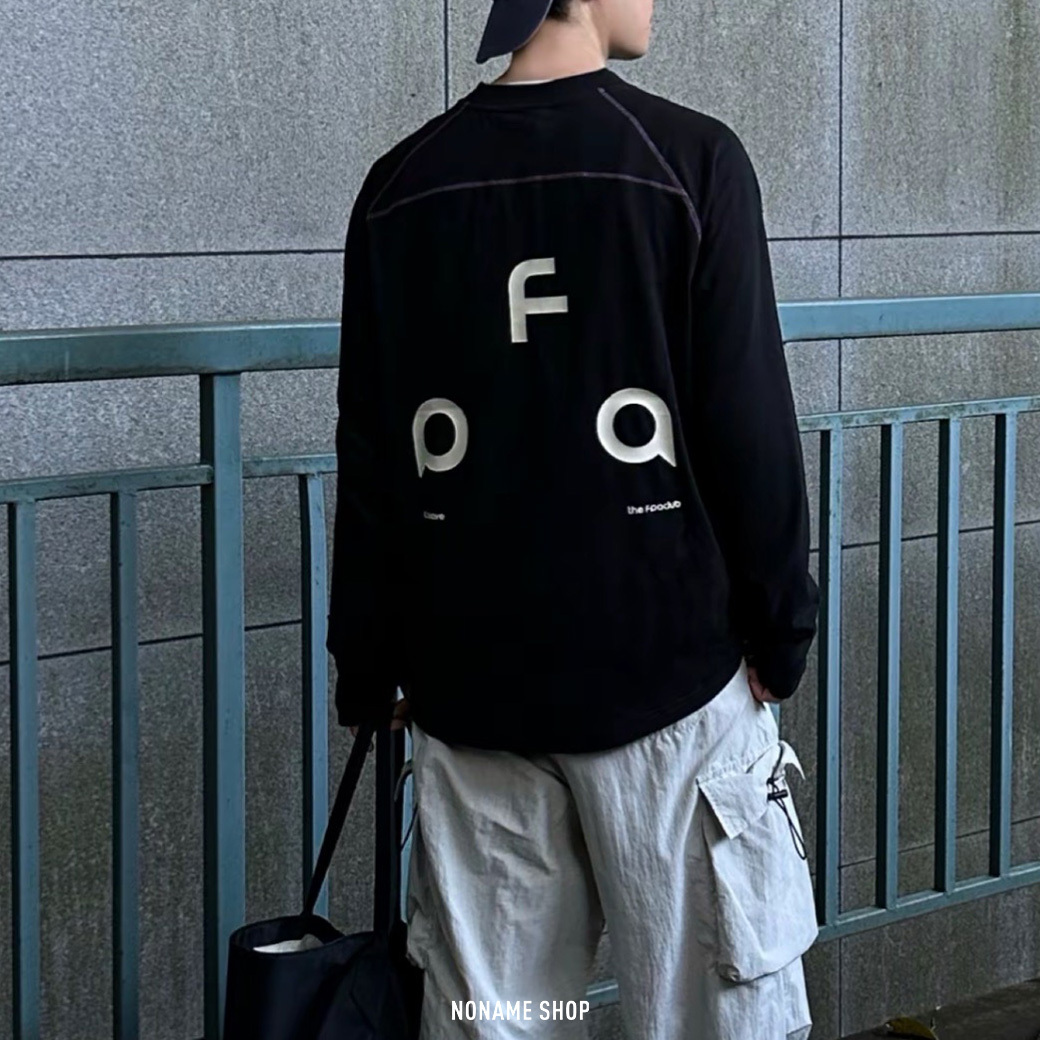 FPA 印花 素乾 抗菌 運動 撞色 寬鬆 圓領 長袖 三色 (男/女同款)