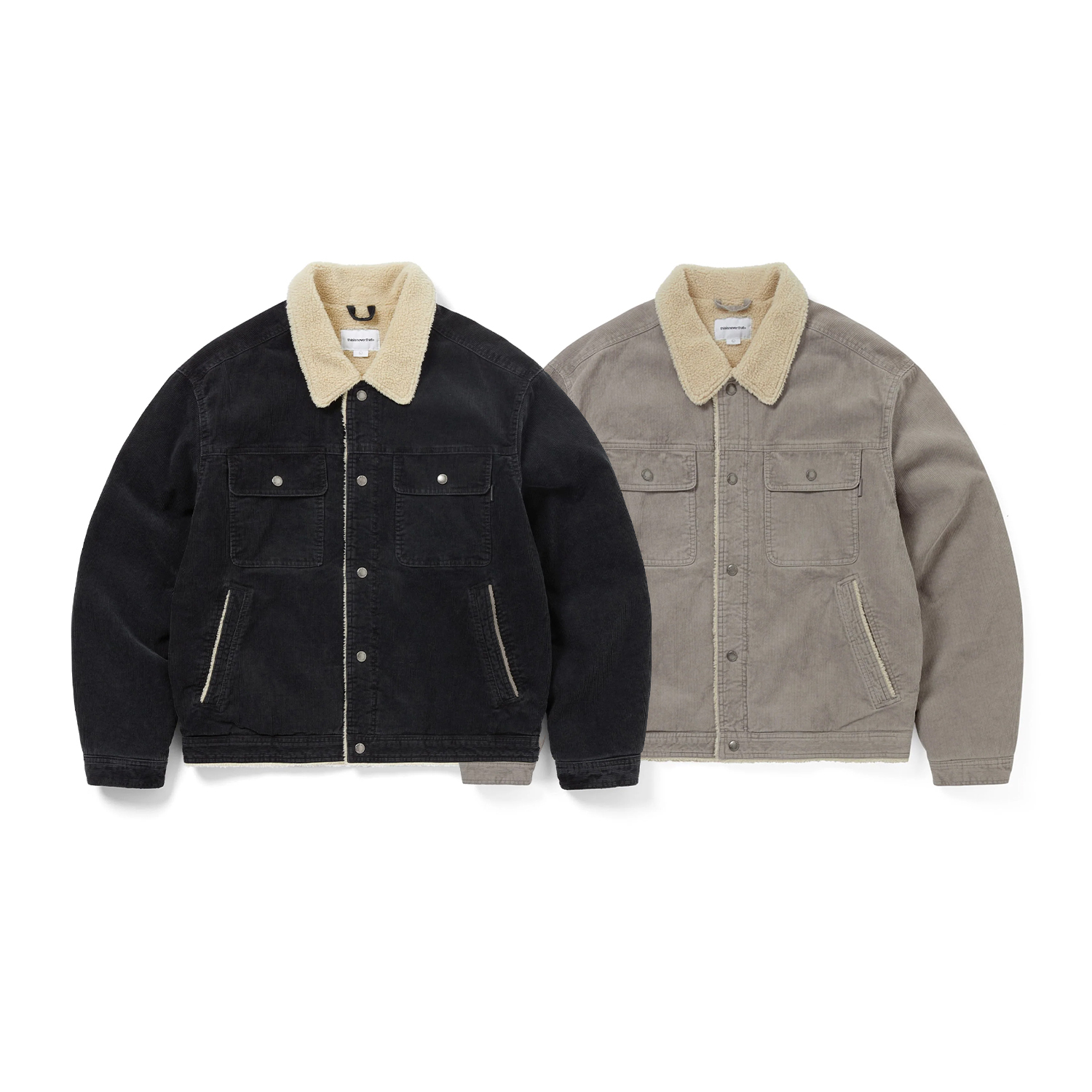 【車庫服飾】thisisneverthat Sherpa Lined Corduroy Trucker Jacket