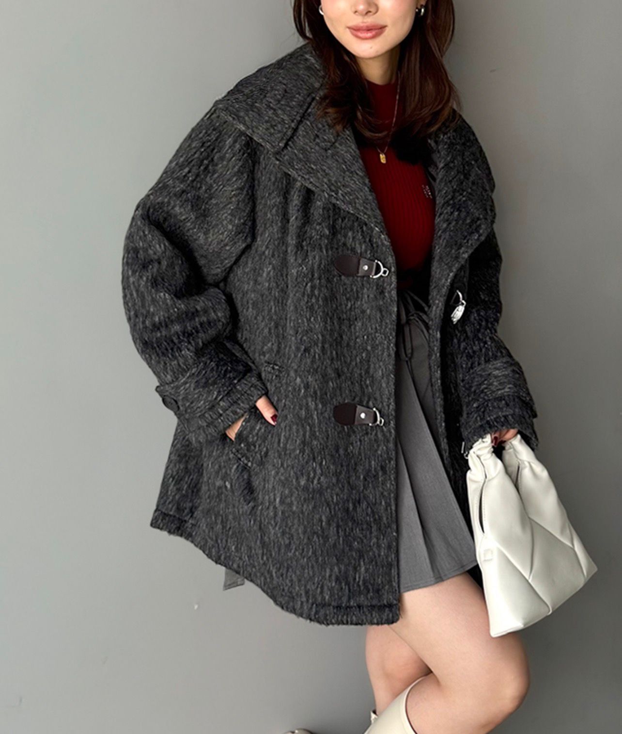 【預購】JN111502 mily bilet 厚身大褸