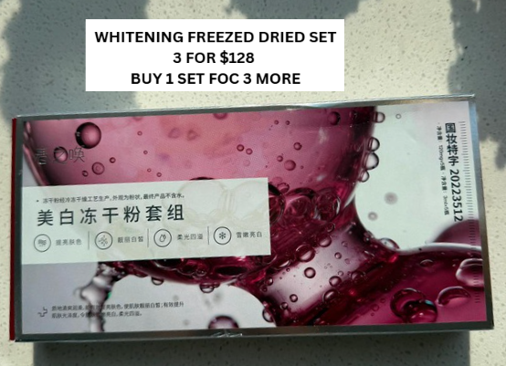 6 WHITENING FREEZED DRIED SET