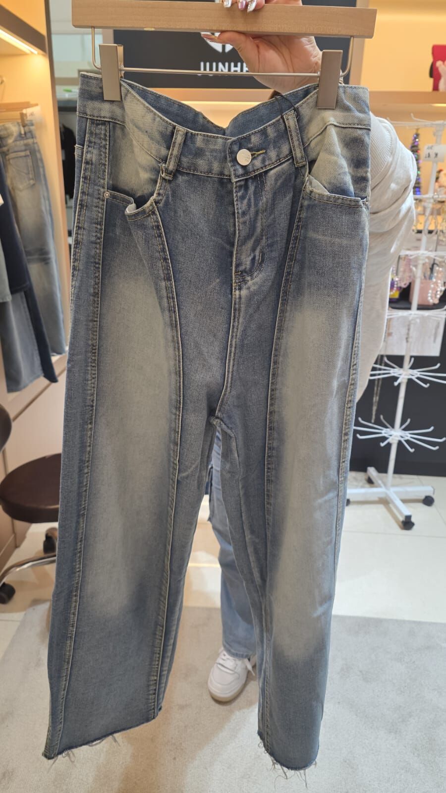 KE1447   JUNHE牛仔褲