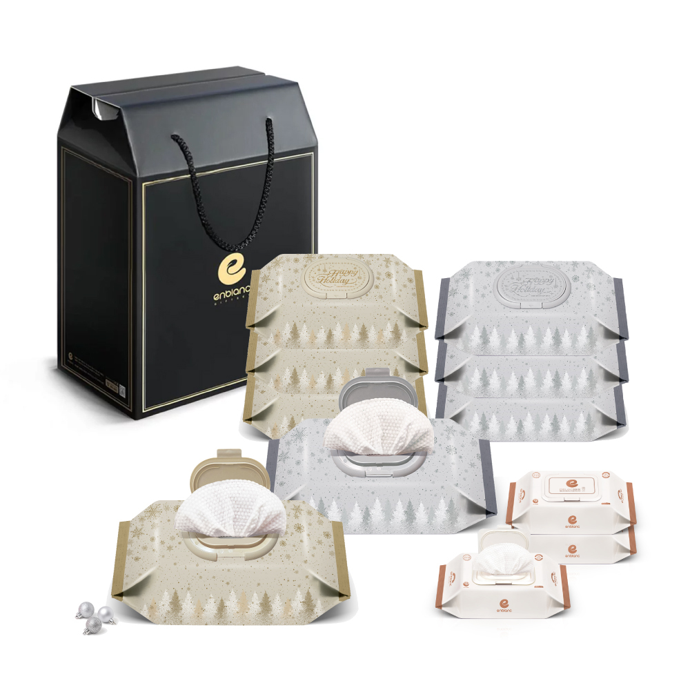ENBLANC 聖誕節慶極光限量款濕紙巾綜合禮盒組11包入