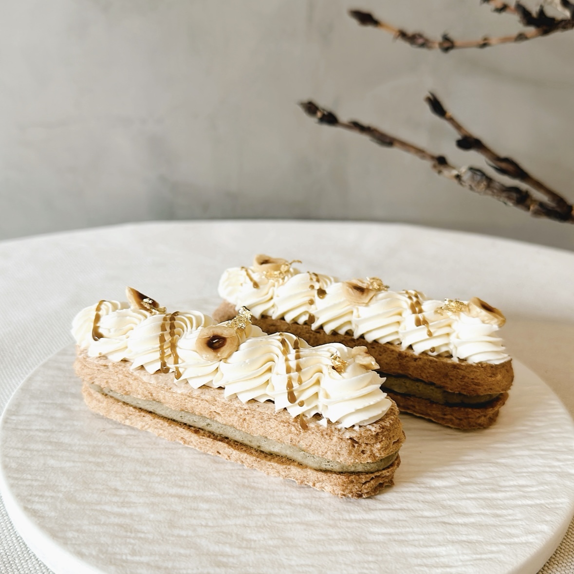 潤 · 白葡萄焙茶蜂蜜達克瓦茲