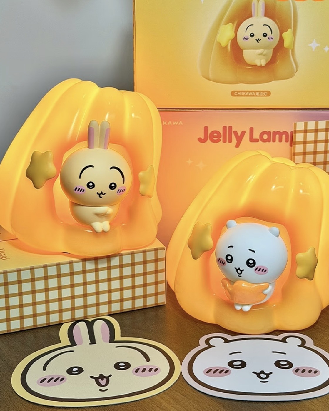 iSNEAKERS｜Chiikawa 吉伊卡哇 果凍燈 氛圍小夜燈 拍拍燈 禮盒 吉伊 烏薩奇