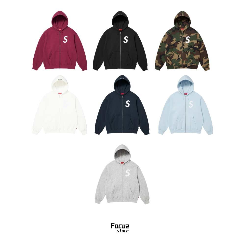 【Focus Store】現貨秒發 Supreme FW25 Week11 S Logo Zip Up Hooded Sweatshirt 拉鍊外套 七色