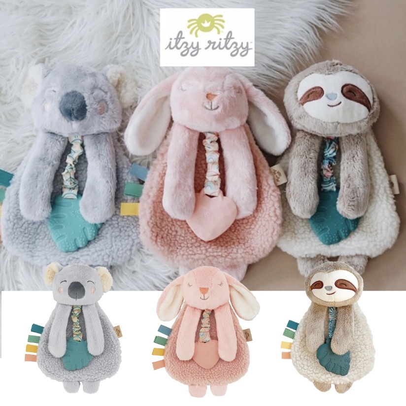 【樂森藥局】美國 Itzy Ritzy 咬咬安撫巾（標籤安撫巾＋矽膠固齒器）