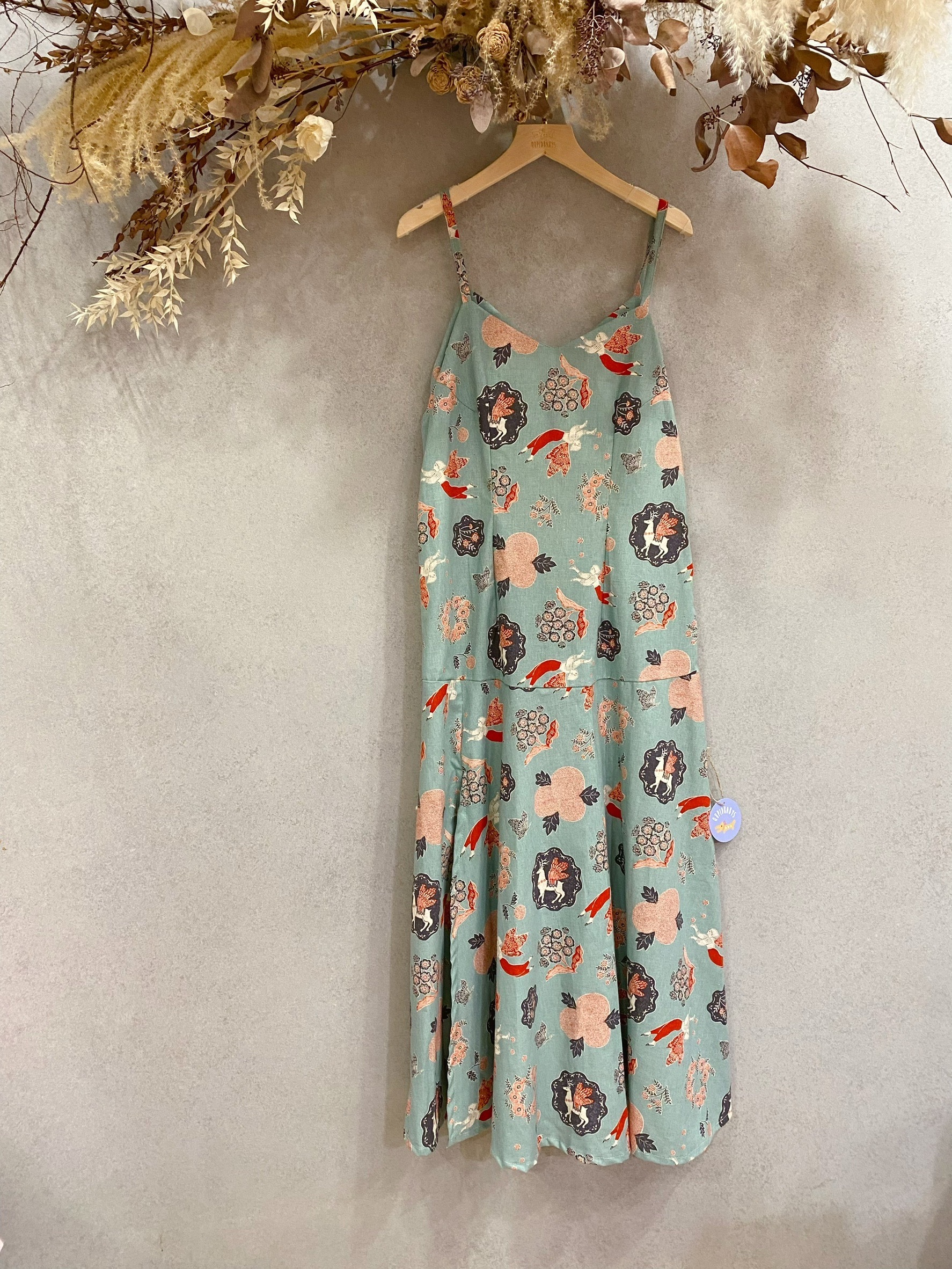 藍綠馬戲團 媽咪開衩魚尾洋裝（ L）